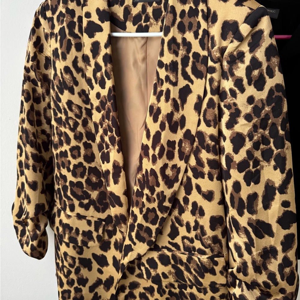 Leopard Print Blazer